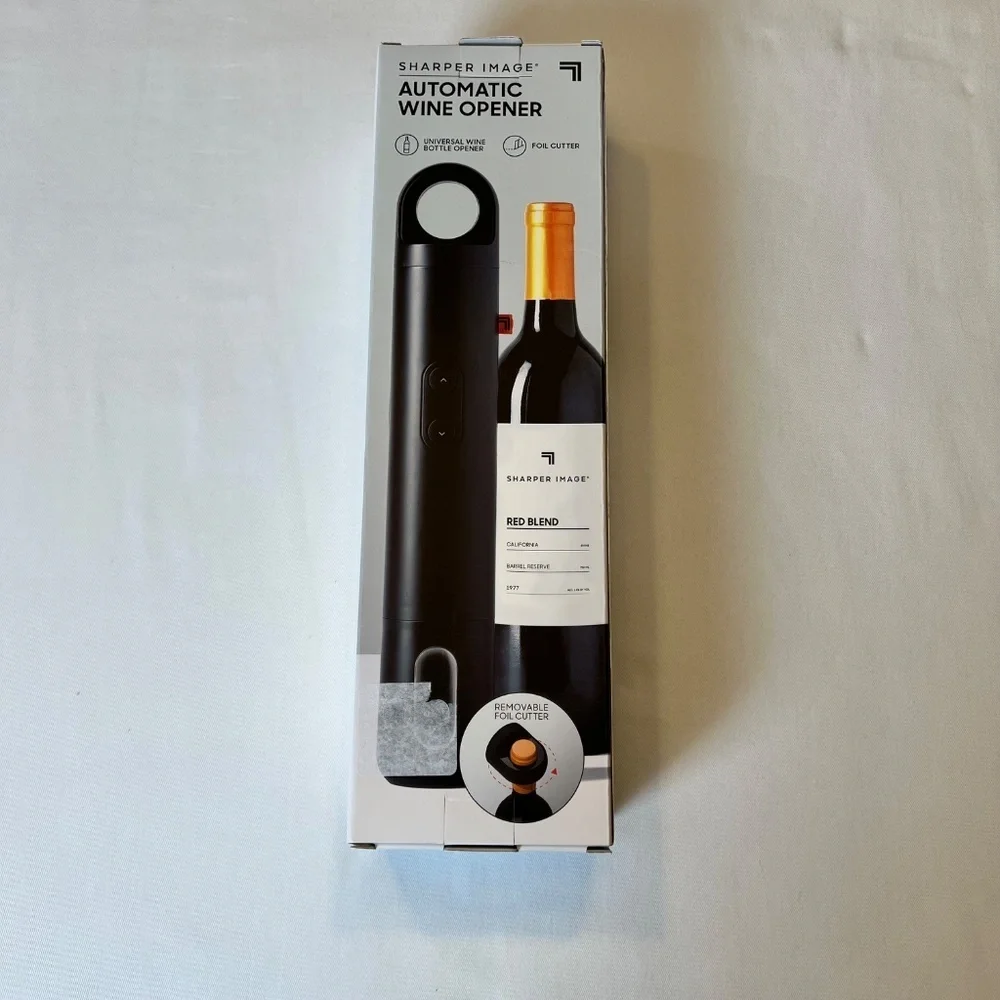 *FIRM PRICE* NIB - SHARPER IMAGE AUTOMATIC WINE BOTTLE OPENER